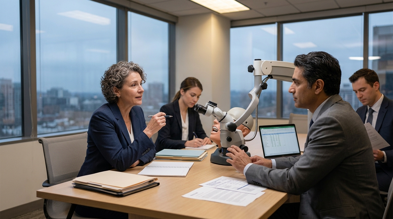 Illustration: Dental Microscope: Lease vs Buy Financing Strategies for 2026